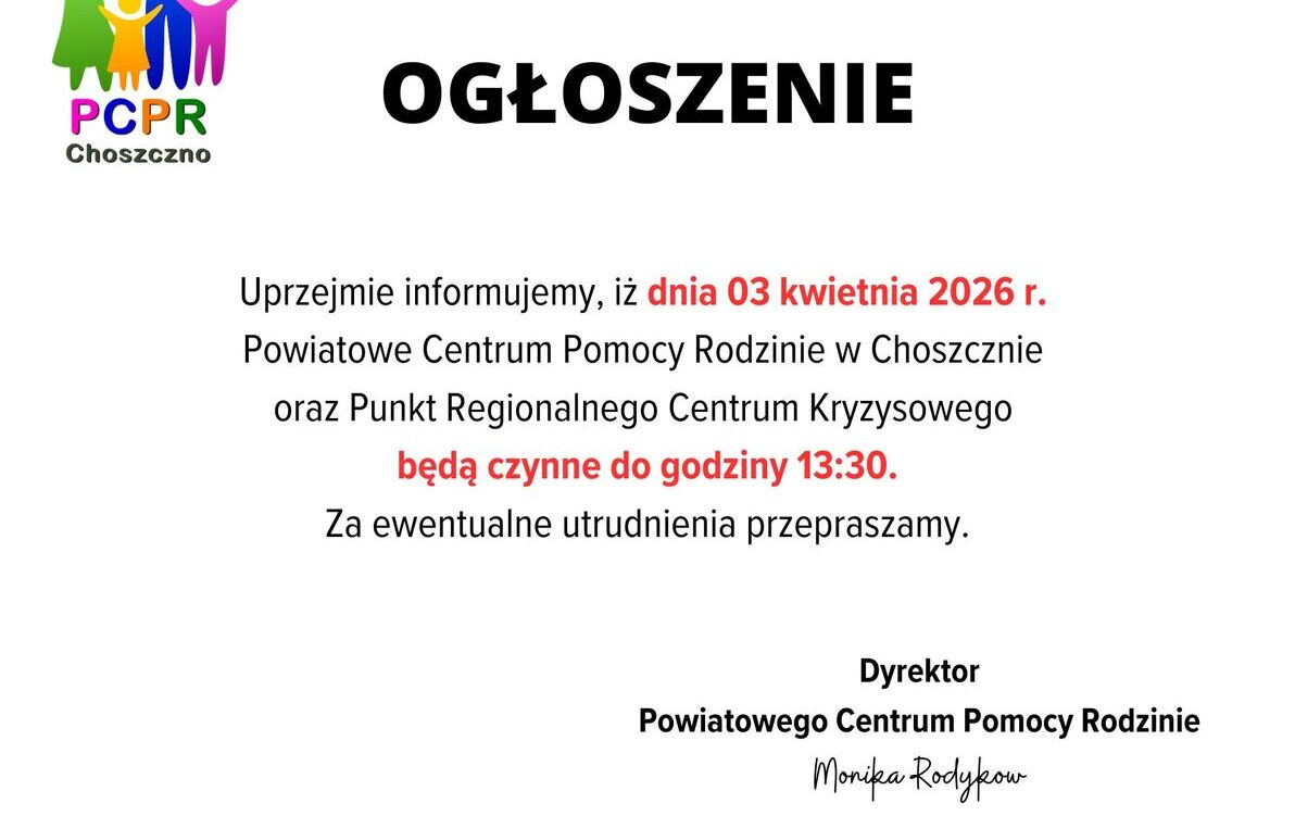 Zdjęcie do Ogłoszenie