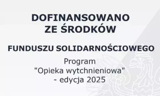 Plakat informacyjny o uzyskanym dofinansowaniu